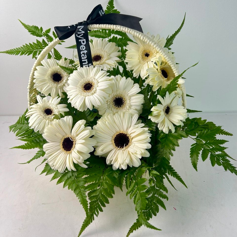 FS026 Serenity Condolence & Funeral Flower Basket (Available in KL, Selangor, Seremban only)