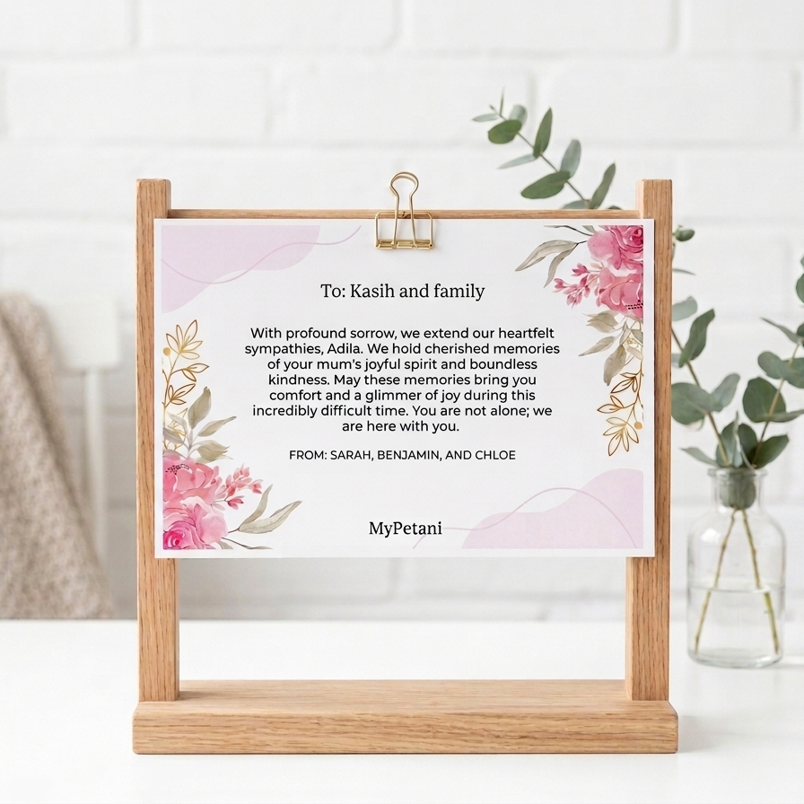 Custom A4 Message Card (color printing)