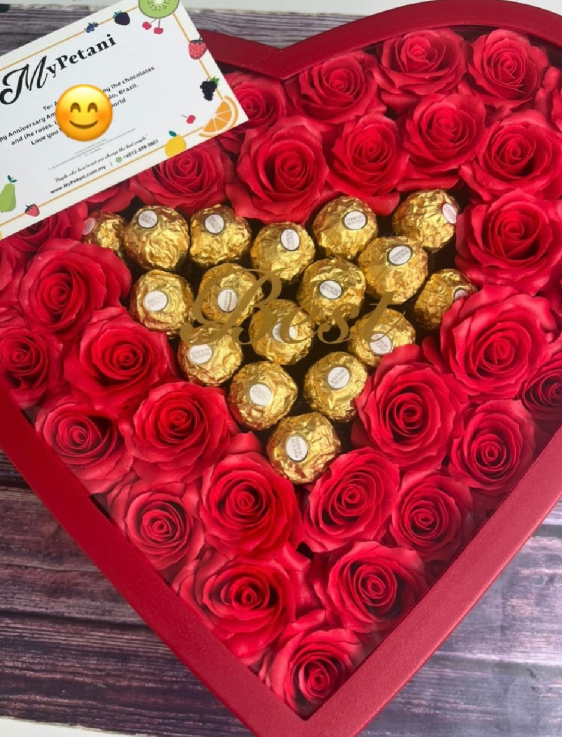 Amore Love Box (With Soap Roses) Available in KL & Selangor Only