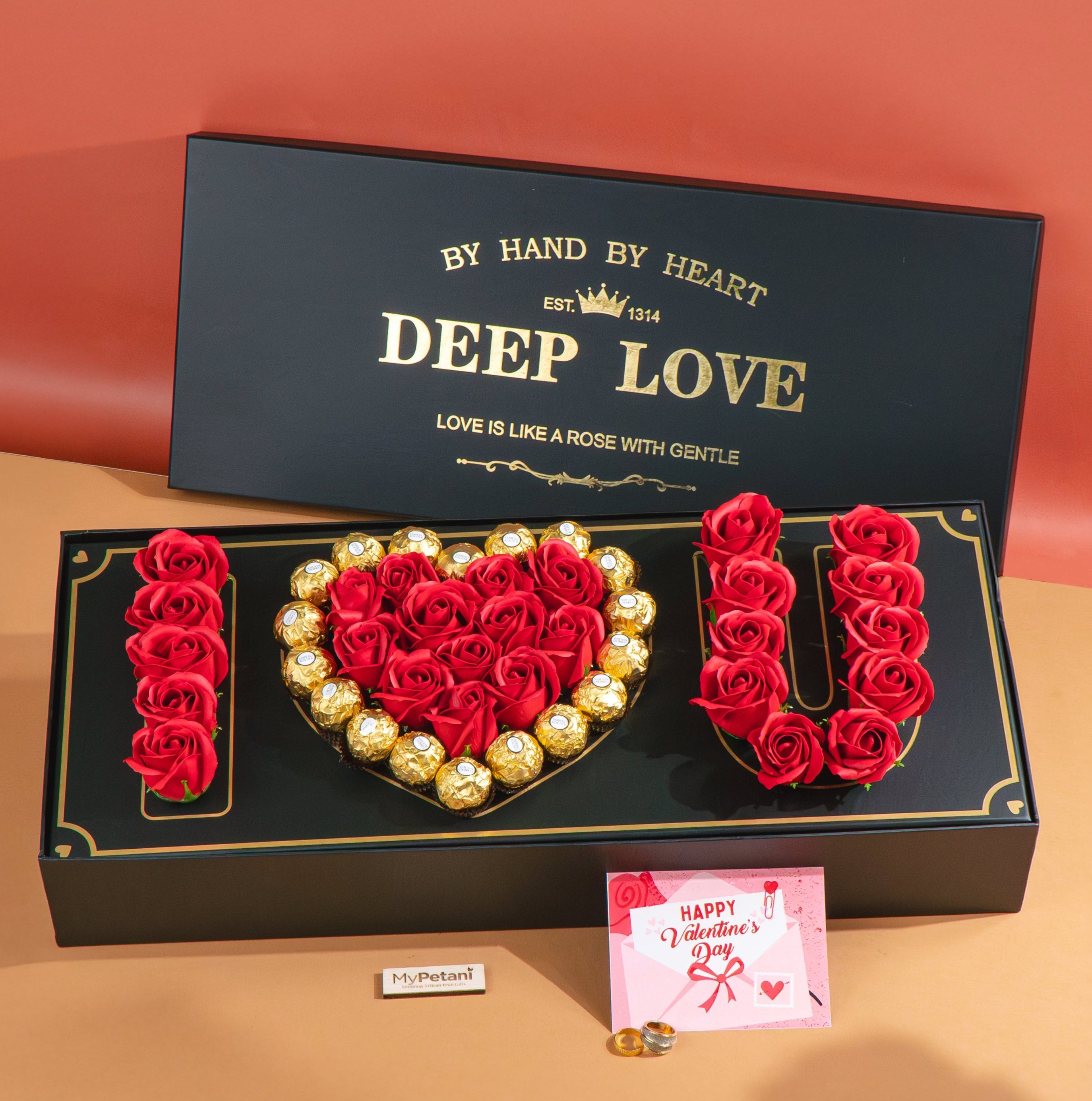 Deep Love Box (With Soap Roses) - Available in Klang Valley