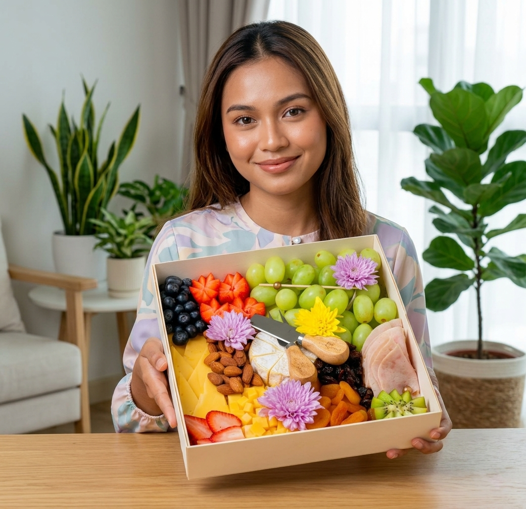 Cyberjaya Charcuterie Cheese Fruit Grazing Platter