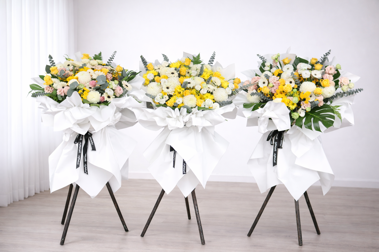 Eternal Condolences Flower Stand (Next Day Delivery - Available in KL & Selangor only)