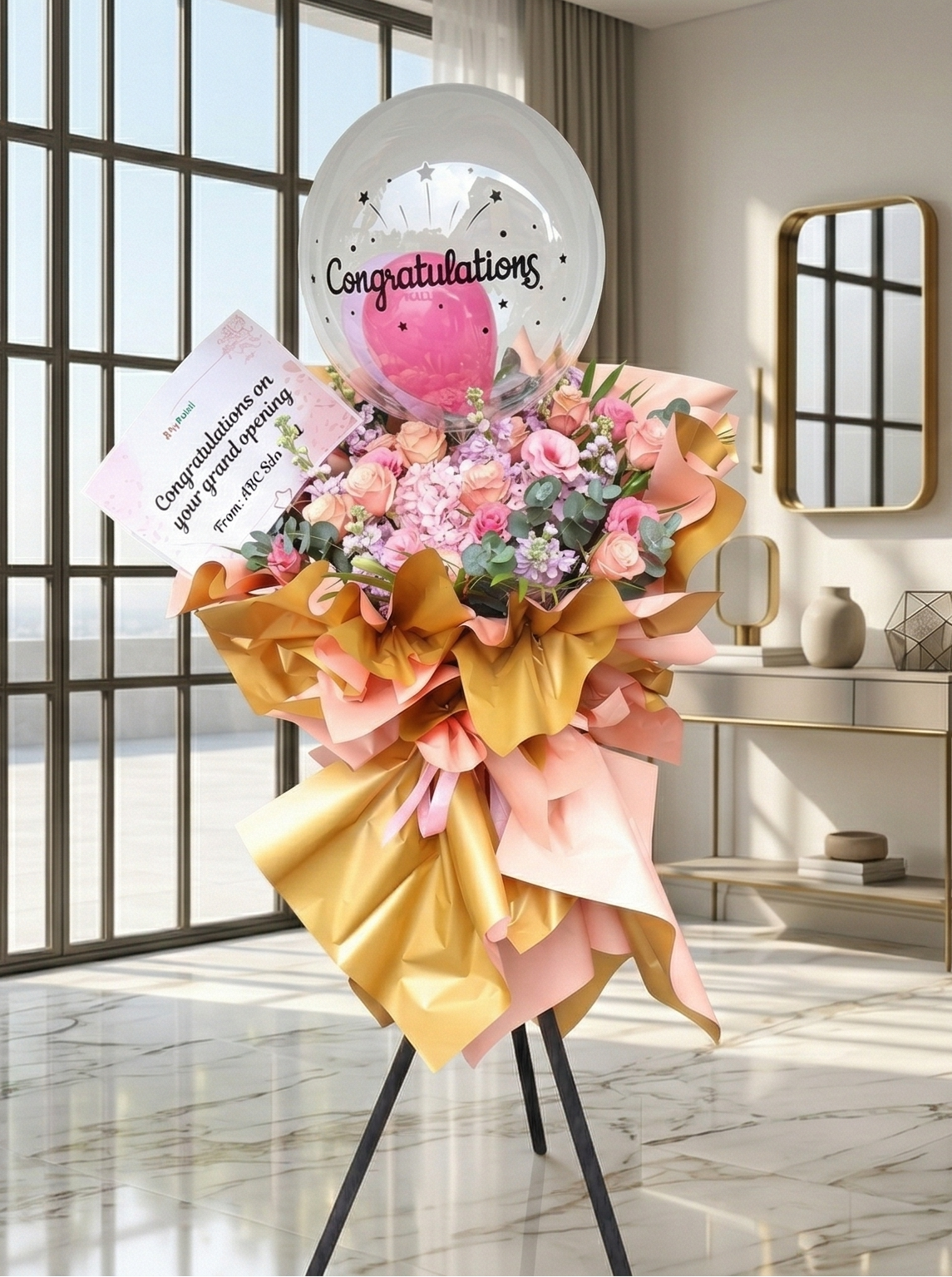 FS001 Grand Opening Fresh Flower Stand (Available in KL, Selangor & Seremban Only)