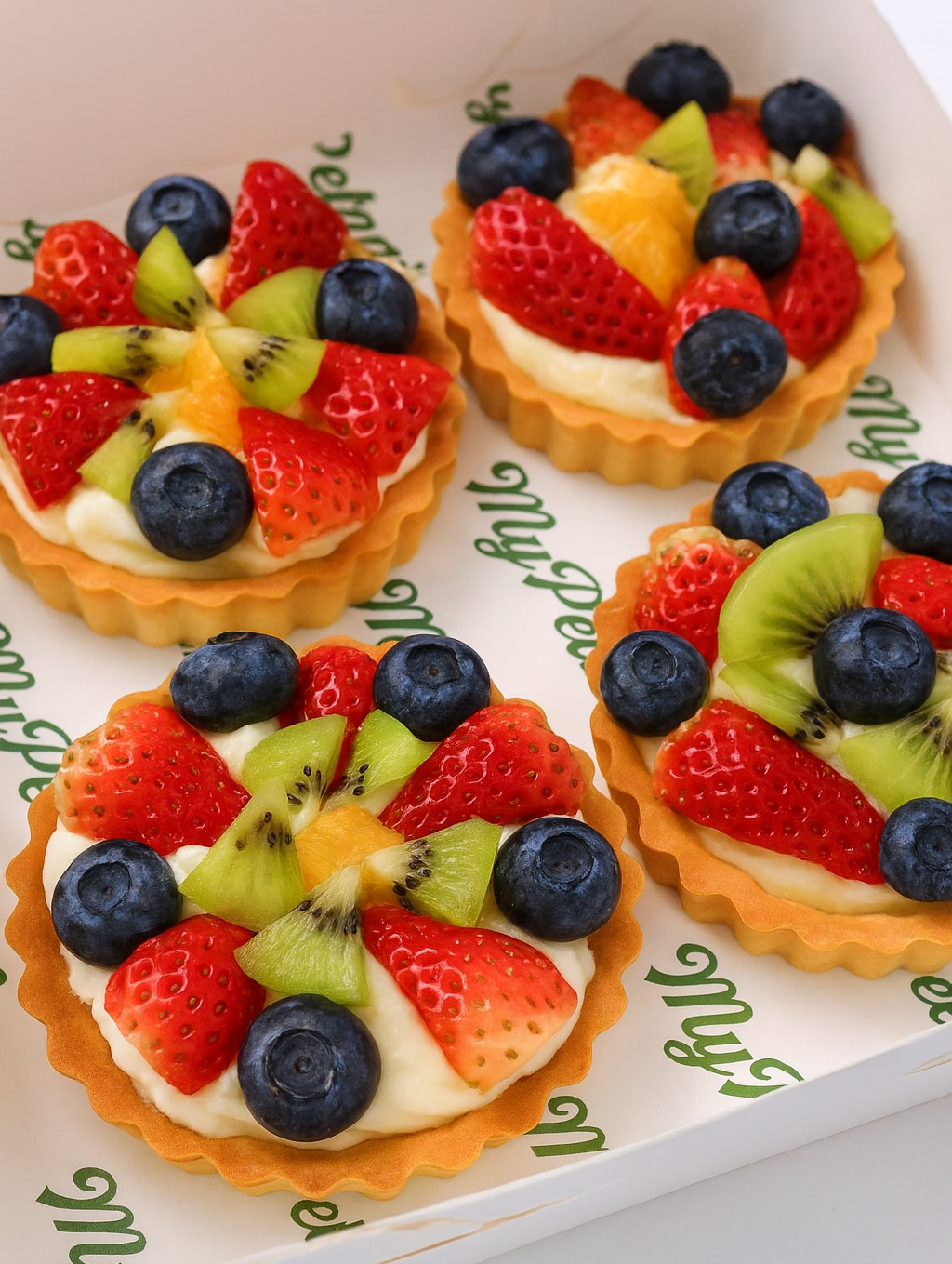 fruit tarts cream cheese