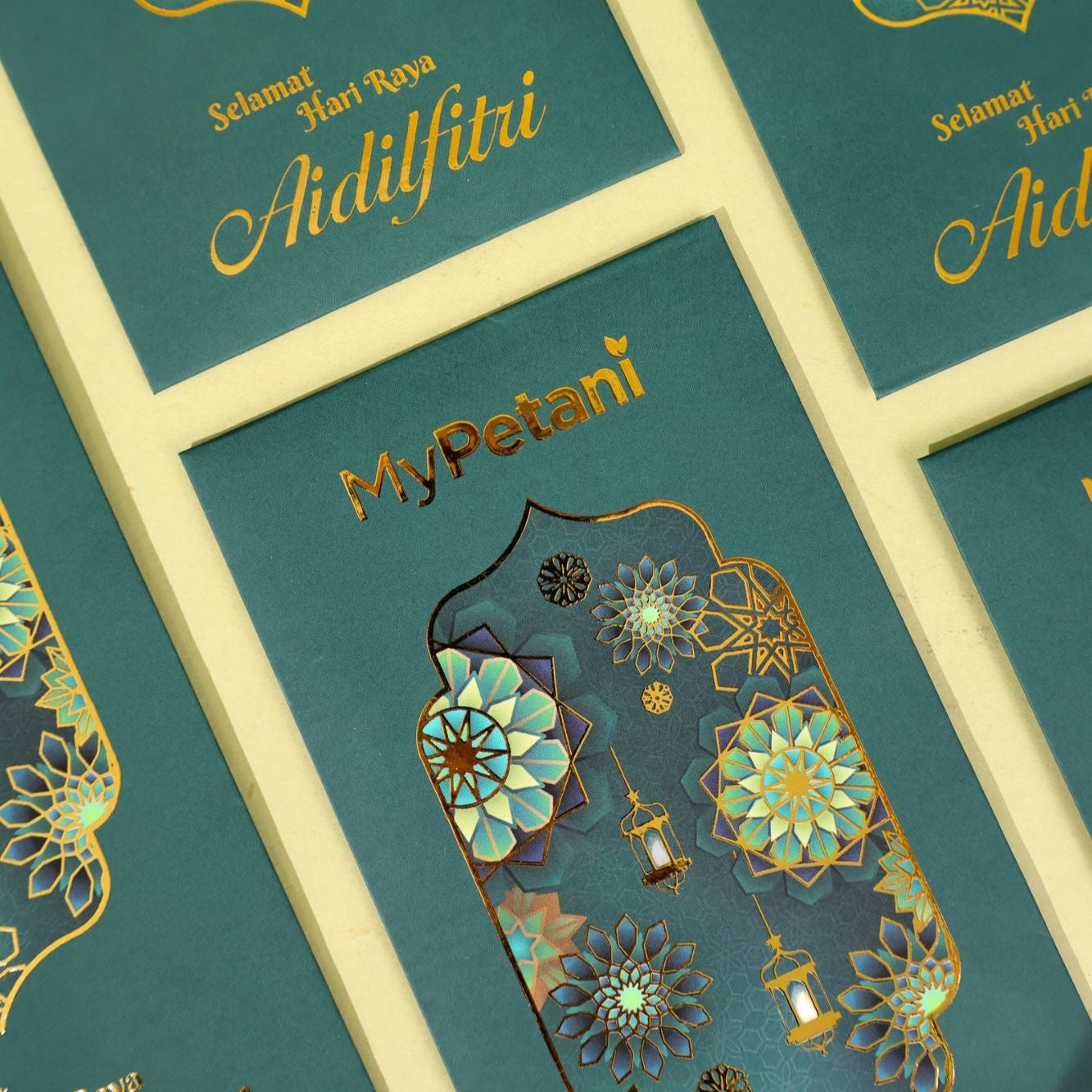 Ramadan Raya 2025: Designer Gold-Stamped Sampul Raya by MyPetani
