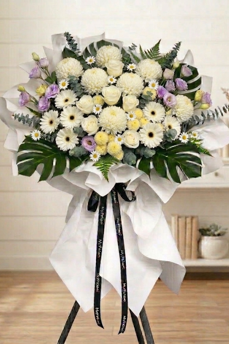 FS022 Eternal Condolences Flower Stand (Available in KL & Selangor Only)