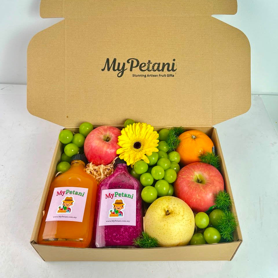 Sunlit Orchard Fruits & Cold-Pressed Juice Box