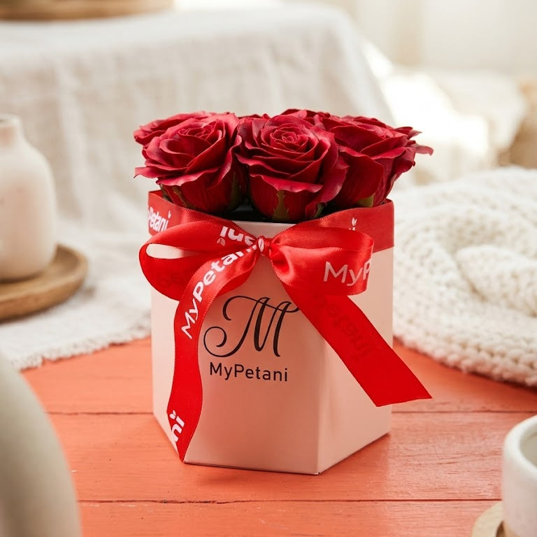 AD002 Ramona Soap Roses Flower Box