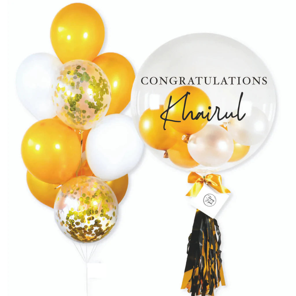 Bobo Deluxe Balloon *with ADD-ON Name & Greeting