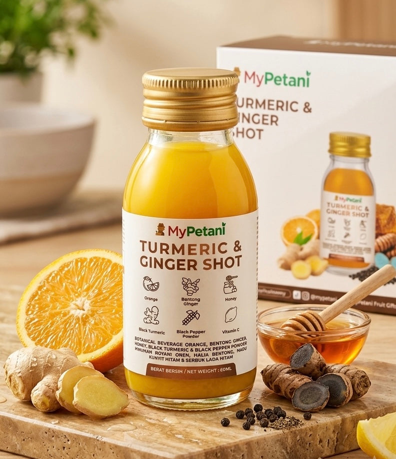Tumeric & Ginger Daily Shots (60ml x 6 bottles) | Ready to Drink [Available in KL & Selangor only]