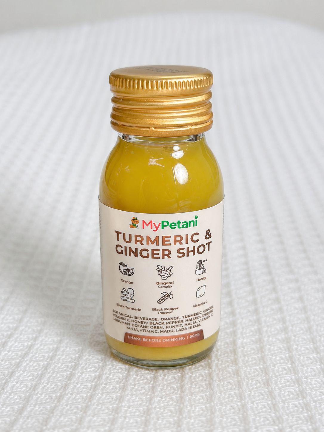 Tumeric & Ginger Daily Shots (60ml x 6 bottles) | Ready to Drink [Available in KL & Selangor only]