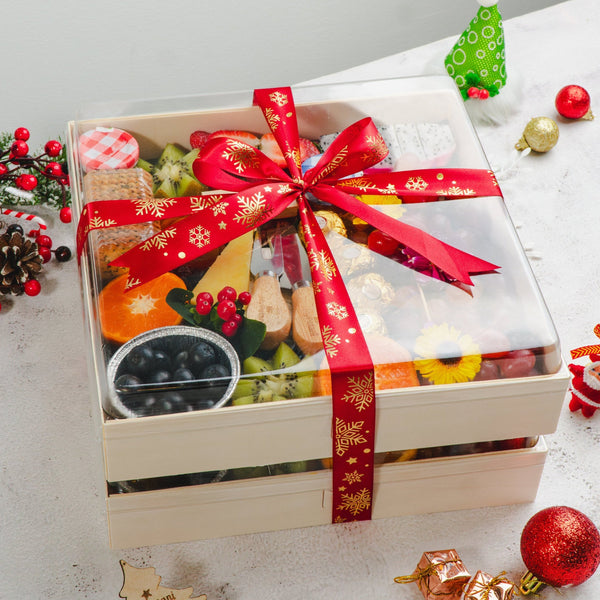 Double Large Cheese Fruit Platter