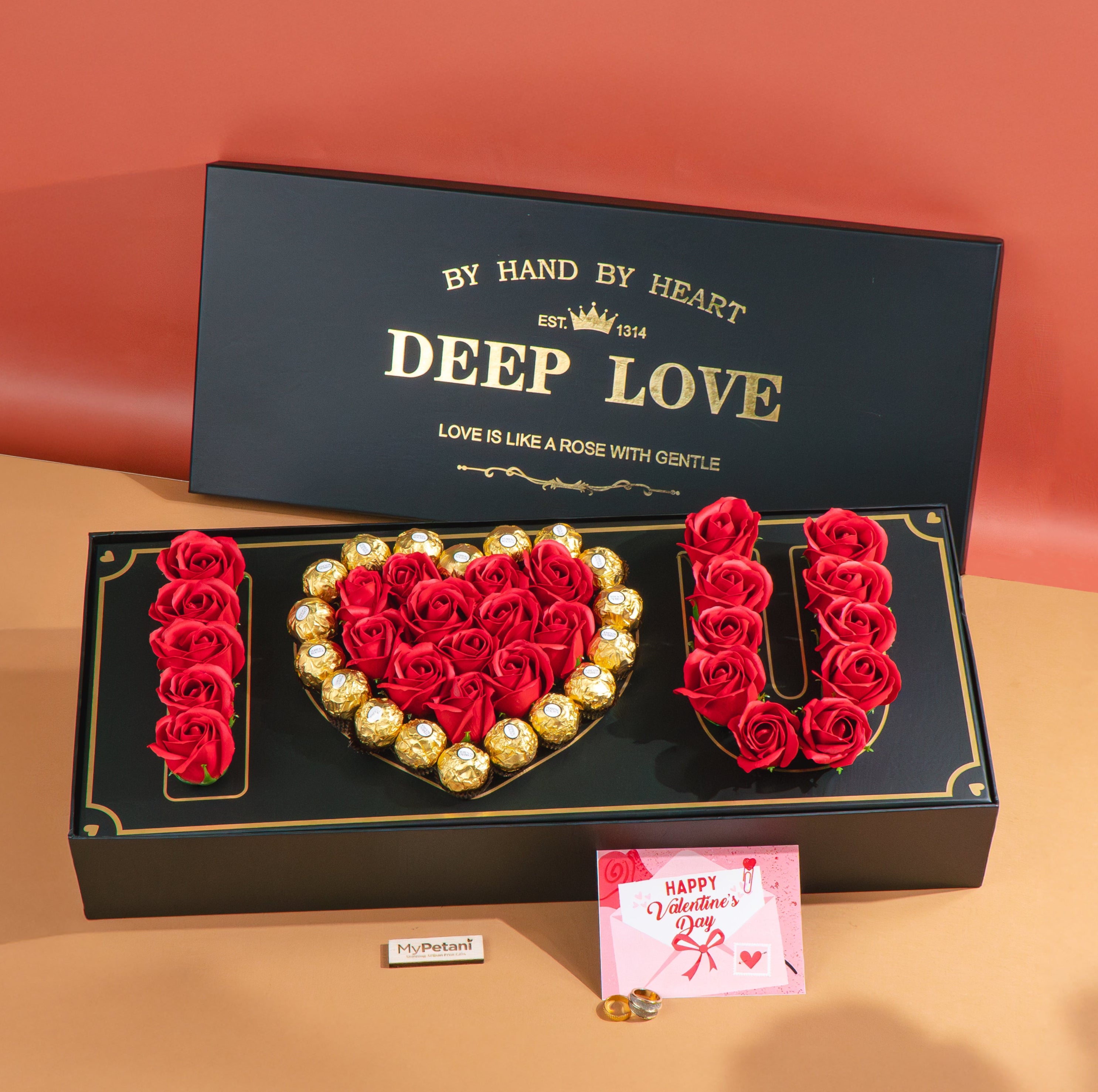 Deep Love Box(With Soap Roses) - Available in Klang Valley