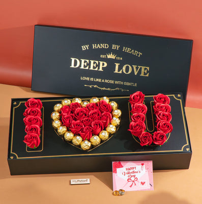 Deep Love Box (With Soap Roses)
