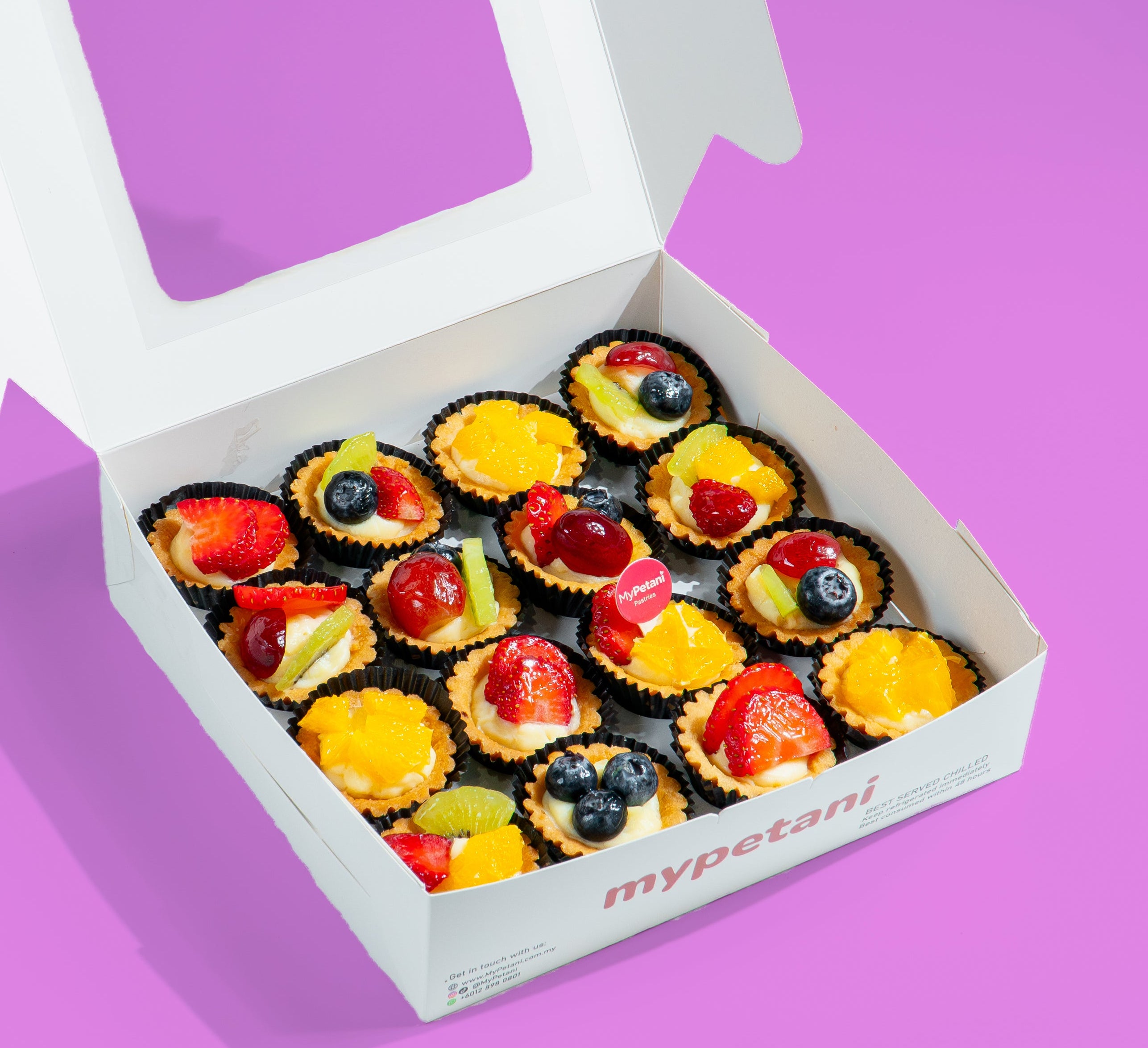 Mini Fruit Tarts (Custard) [Available in Klang Valley, Seremban & Penang only]