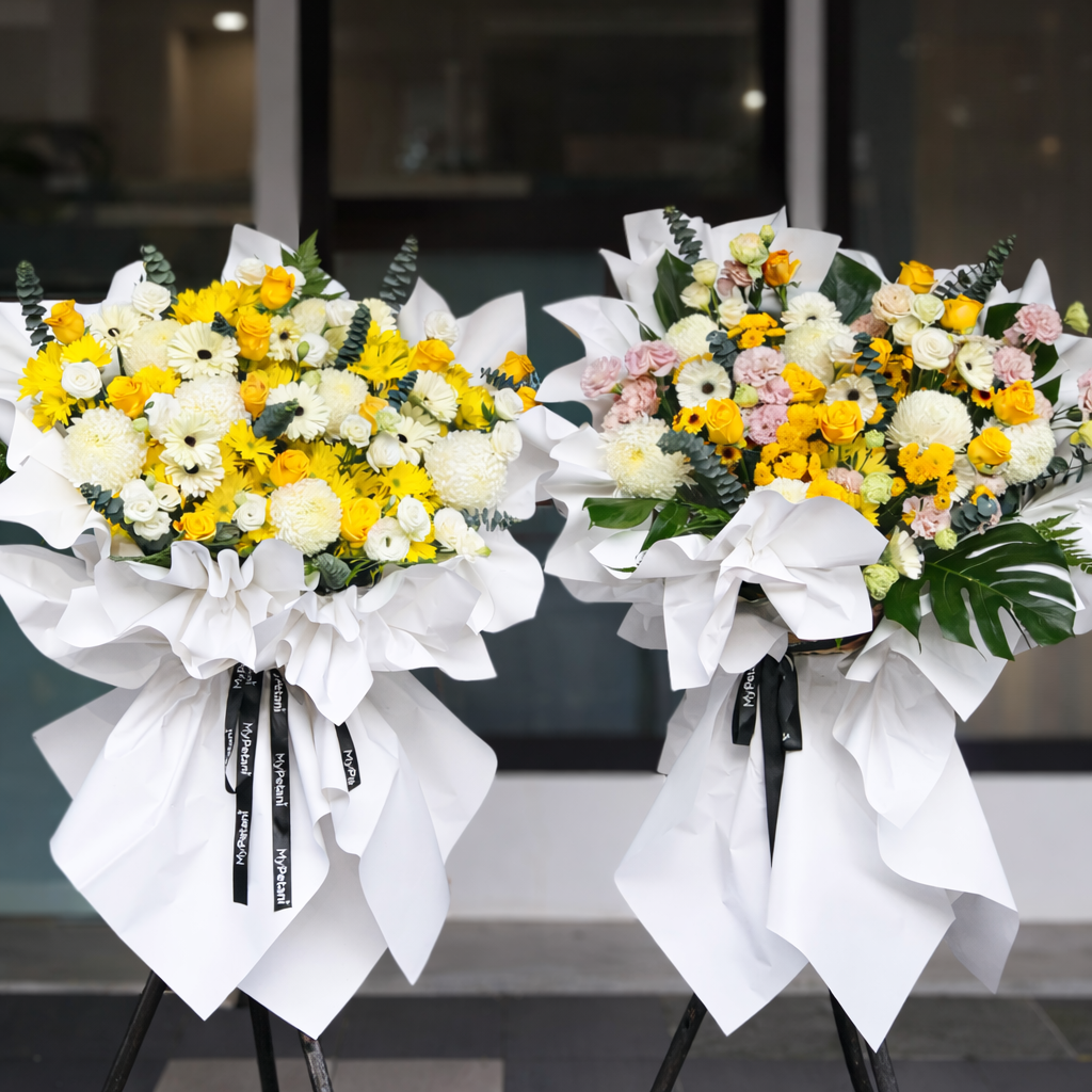 Eternal Condolences Flower Stand (Next Day Delivery - Available in KL & Selangor only)