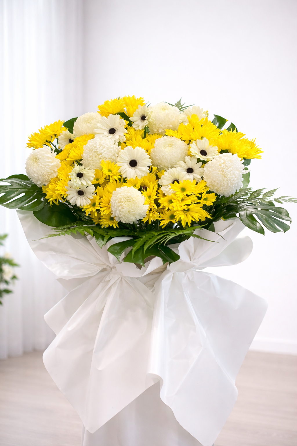 Eternal Condolences Flower Stand (Next Day Delivery - Available in KL & Selangor only)