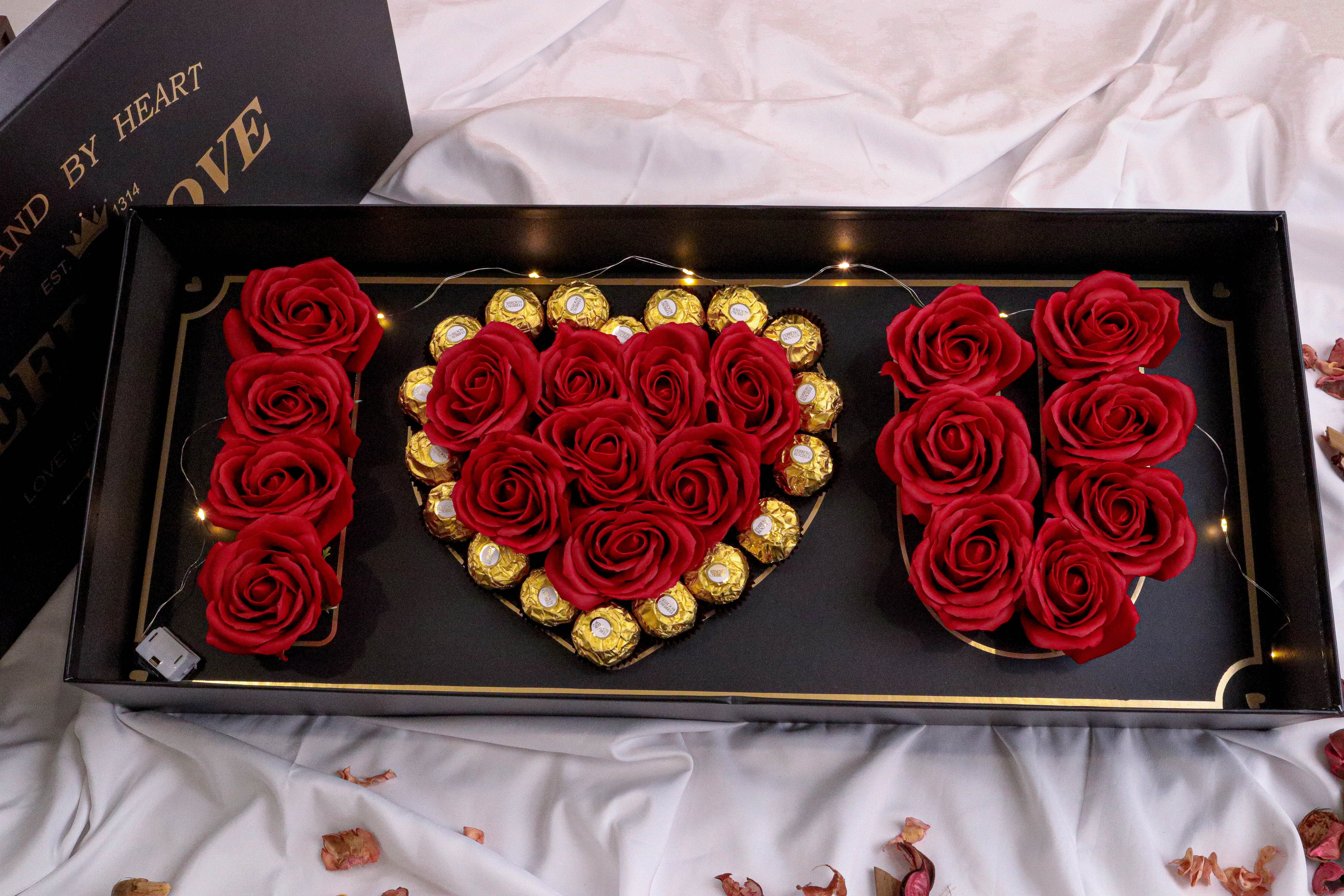 Deep Love Box(With Soap Roses) - Available in Klang Valley