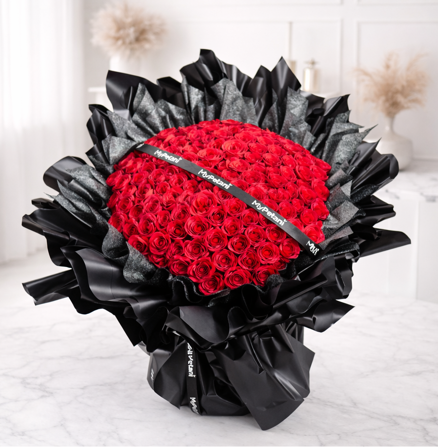 Grand Eleanor Rose Flower Bouquet (Available in KL & Selangor Only)
