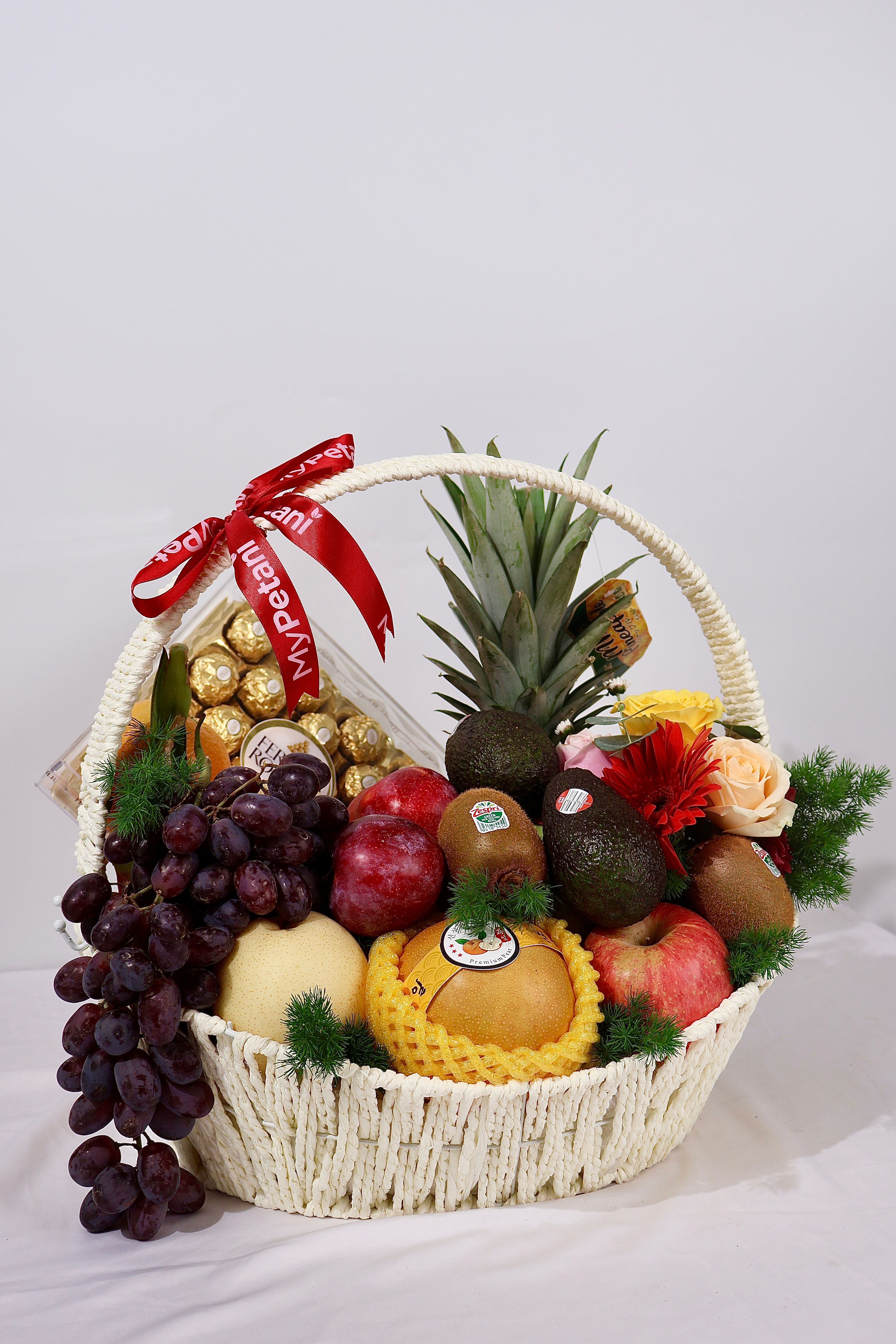 Dazzling Fruits & Flower Royale Basket