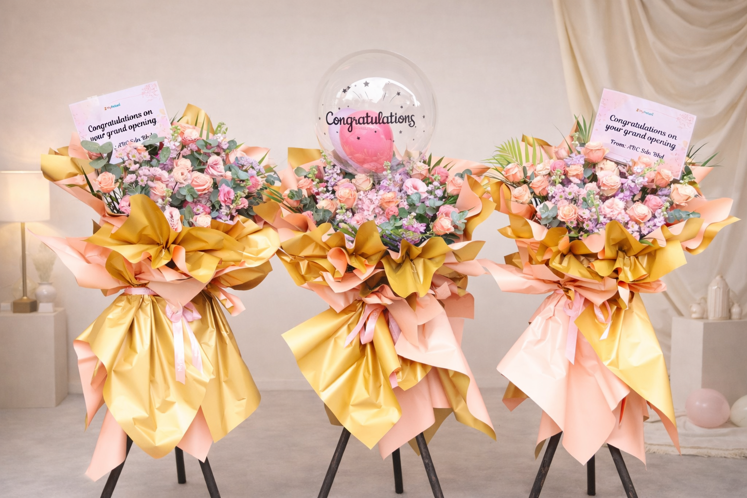 Ophelia Grand Opening Flower Stand (Next Day Delivery - Available in KL & Selangor only)