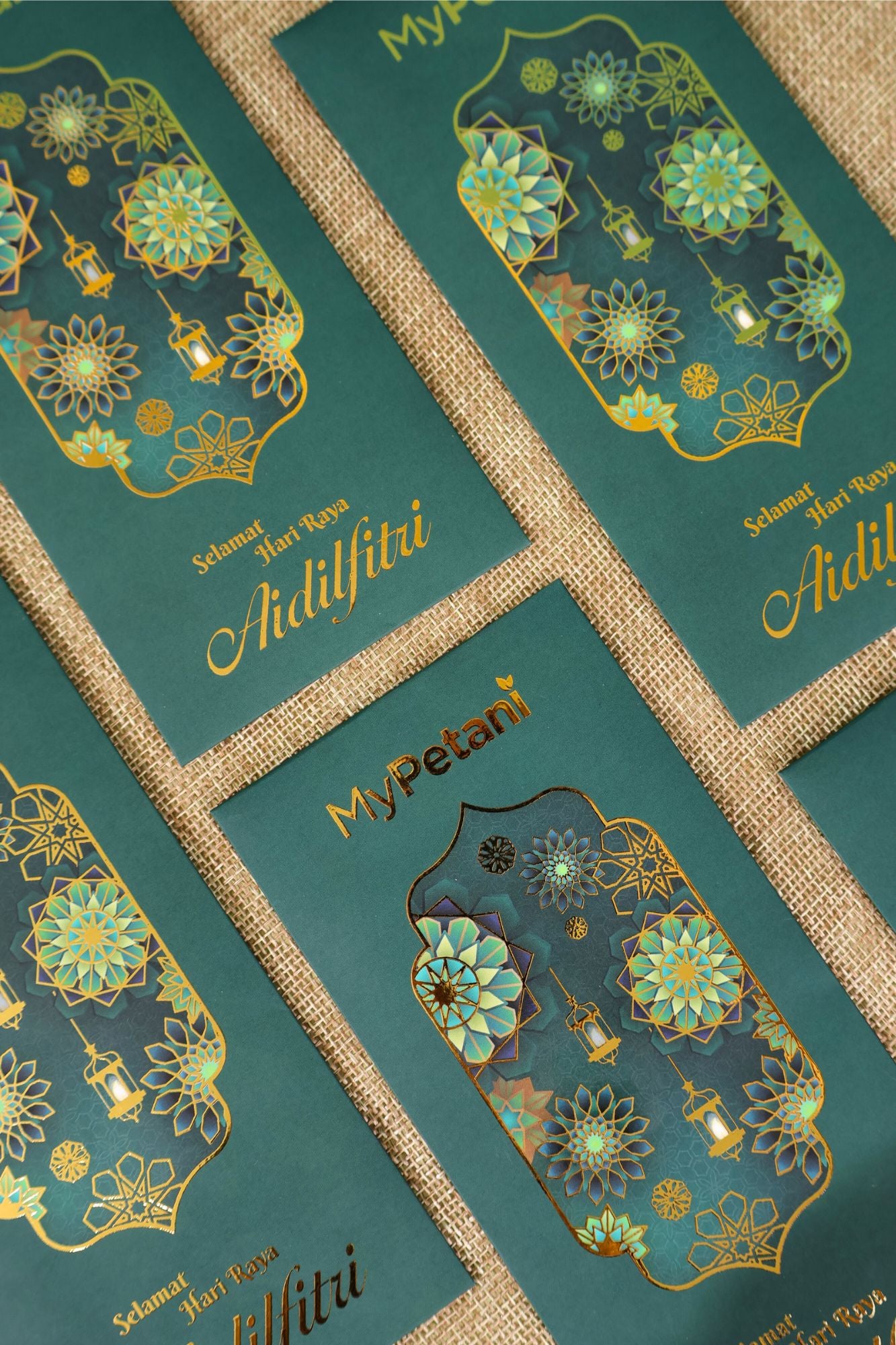 Raya 2025: Designer Gold-Stamped Sampul Raya by MyPetani