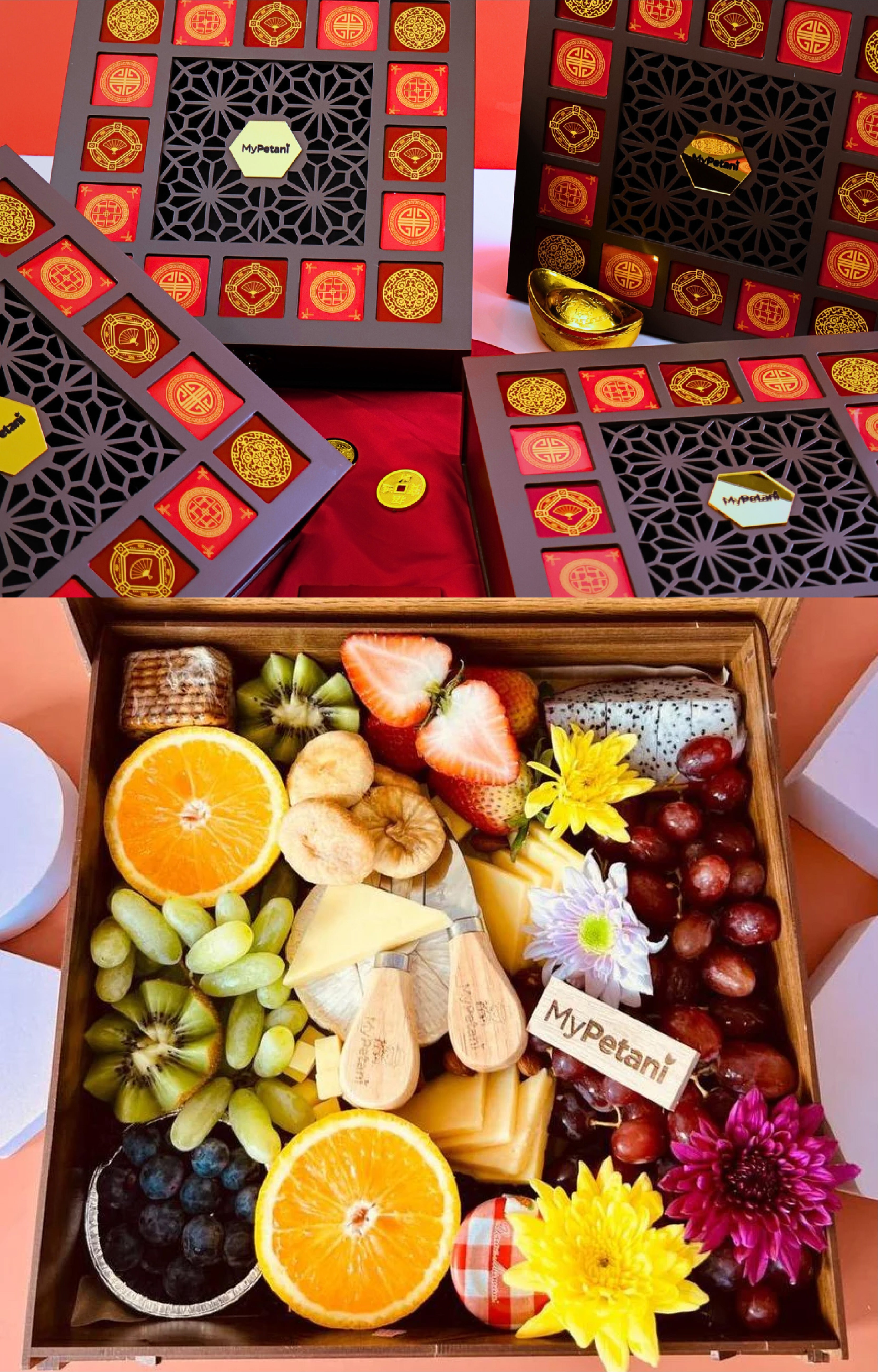 Jasmine Super Cheese Fruits Box (With Unique Carved Wooden Box)