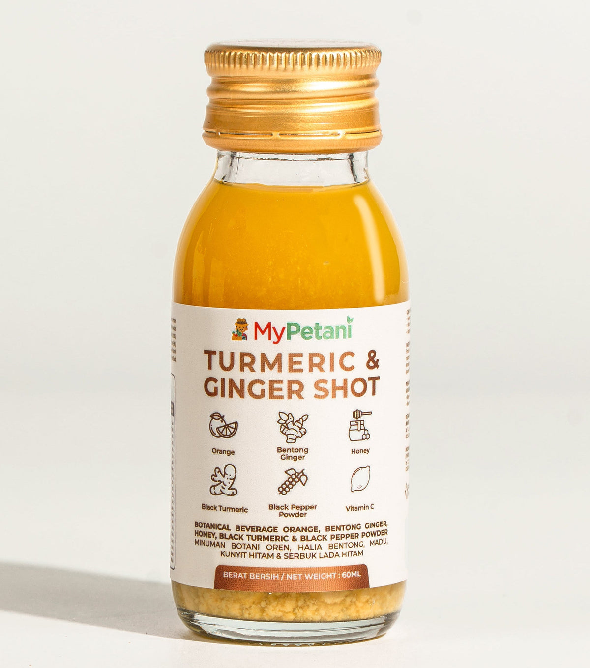 Turmeric & Ginger Daily Shots (60ml x 6 bottles) | Ready to Drink [Available in KL, Selangor & Penang only]