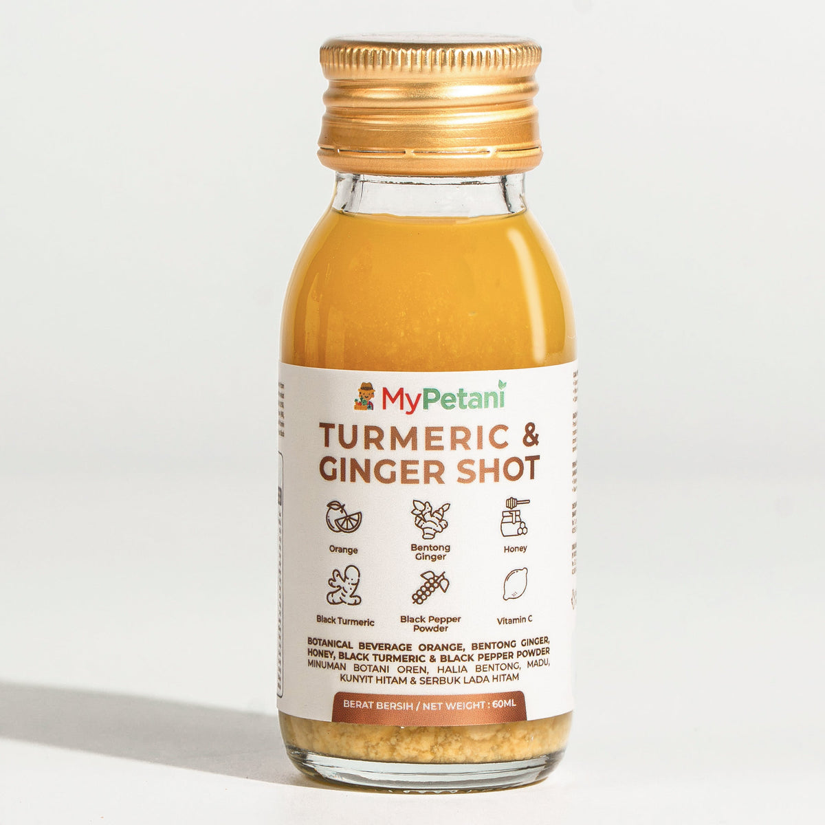 Turmeric & Ginger Daily Shots (60ml x 6 bottles) | Ready to Drink [Available in KL, Selangor & Penang only]