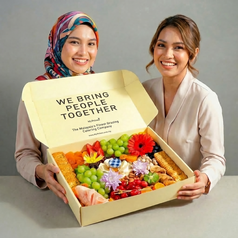 Beautiful fruit & cheese platters — delivered today.