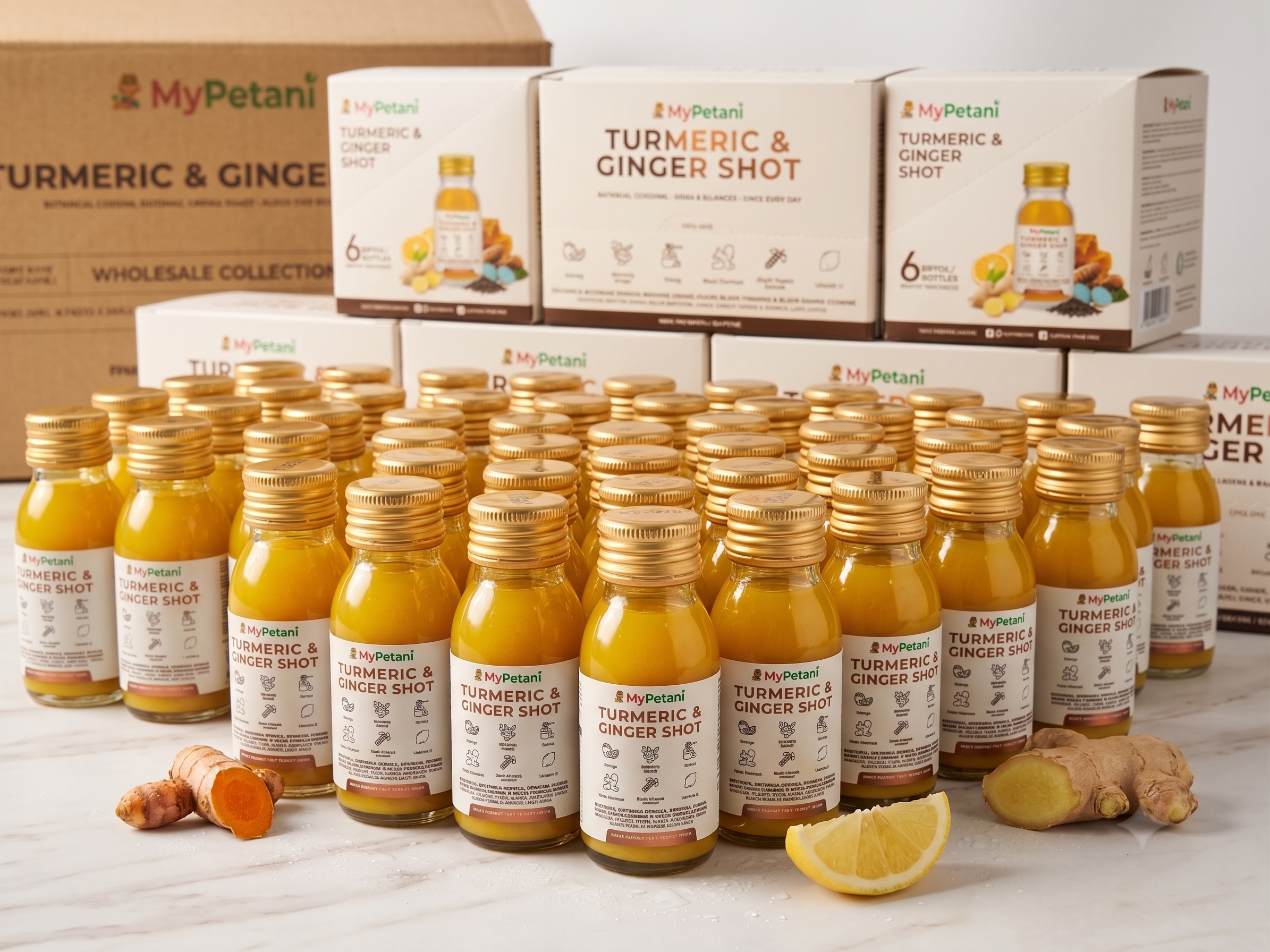 Tumeric & Ginger Daily Shots (60ml x 6 bottles) | Ready to Drink [Available in KL & Selangor only]
