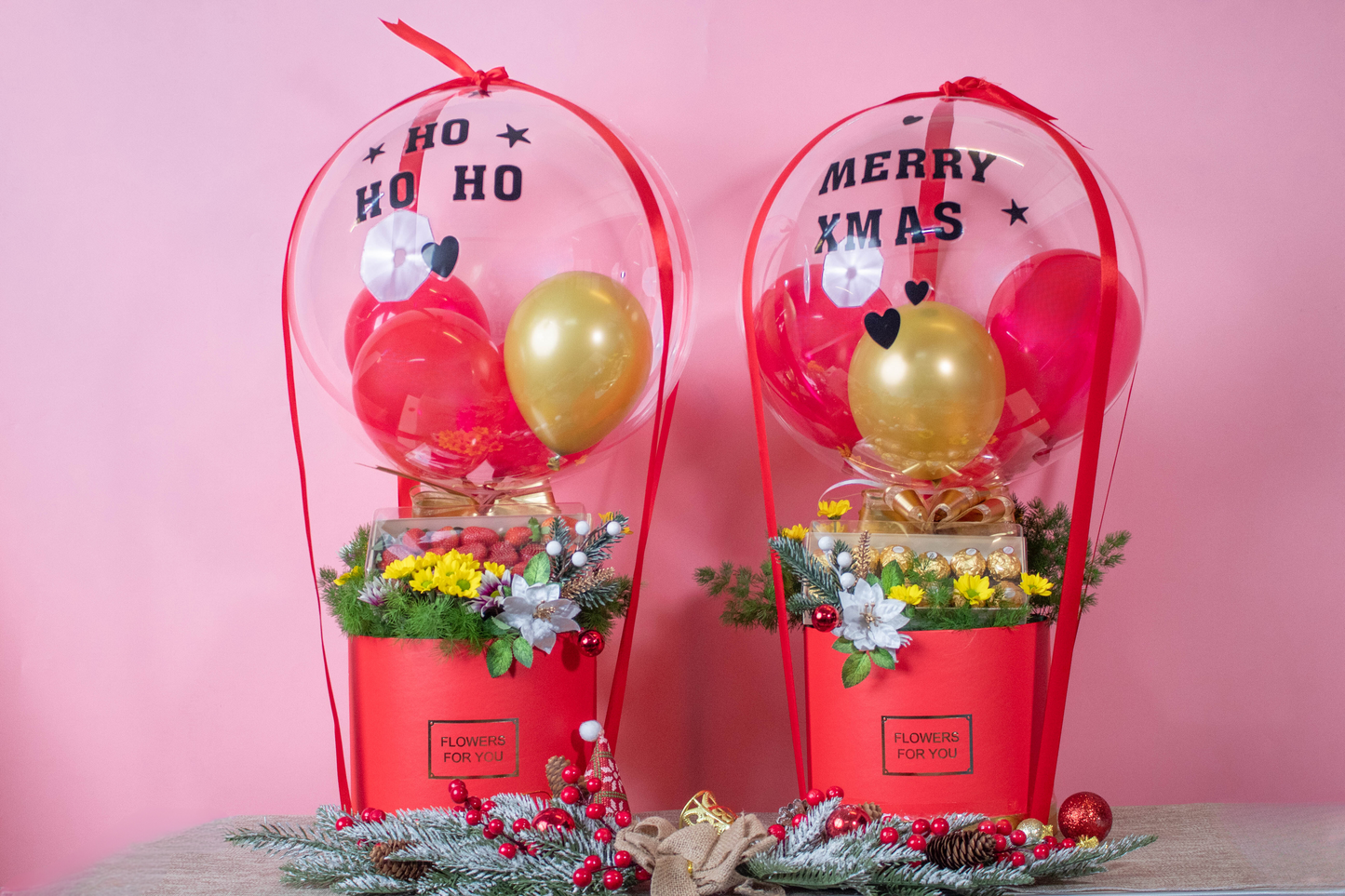 Christmas Bobo Balloon with Ferrero Rocher (Available in Klang Valley Only)