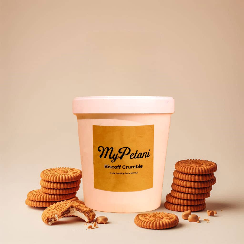 Biscoff Crumble Premium Artisan Ice-Cream [1 Pint]  (Available in KL & Selangor only)