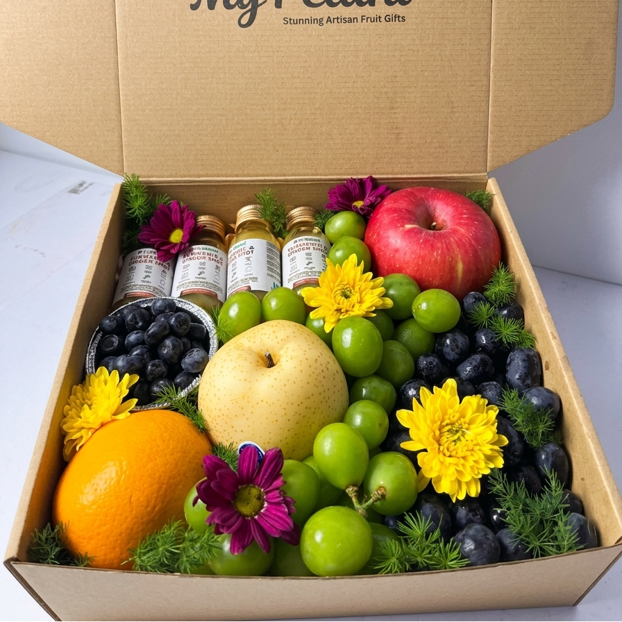 Cameron Vitality Turmeric Shots & Fresh Fruits Box (M)