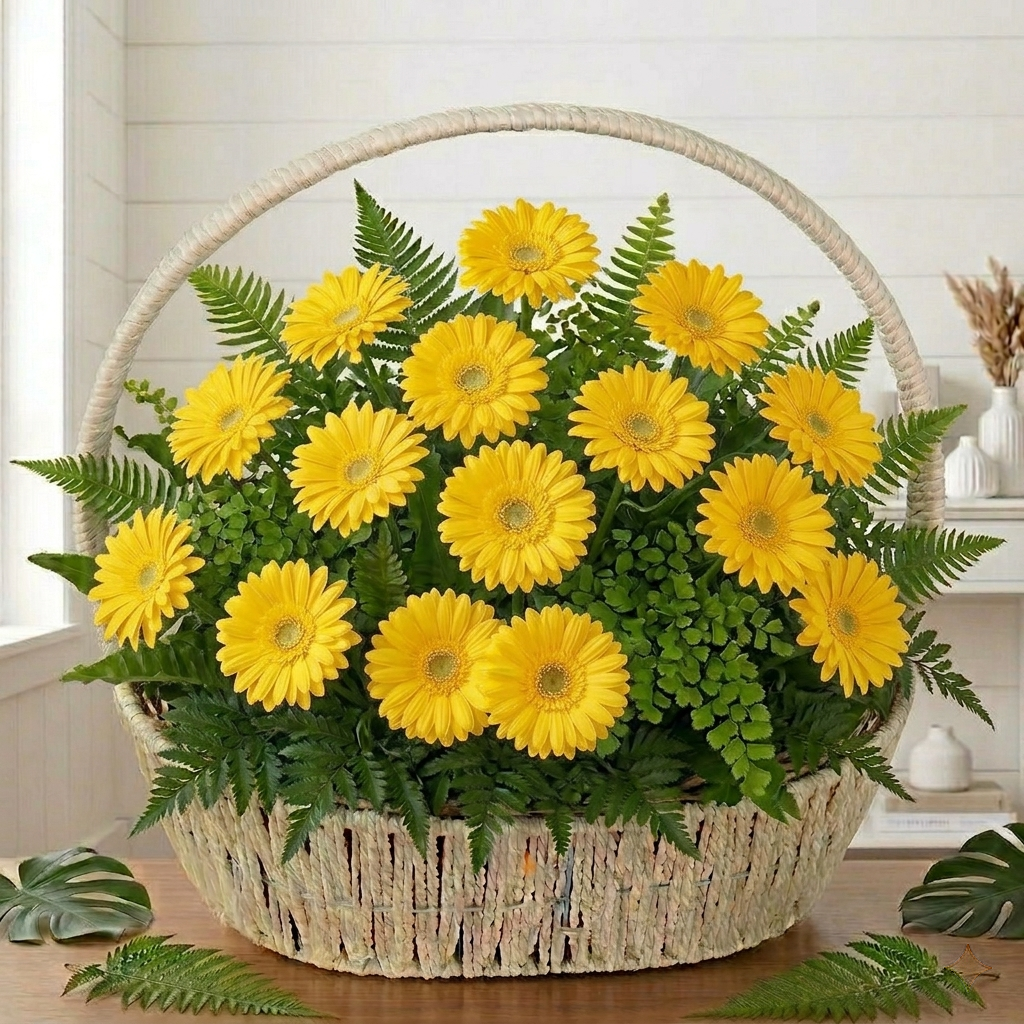 FS027 Eternal Condolences Flower Basket (Available in KL & Selangor Only)