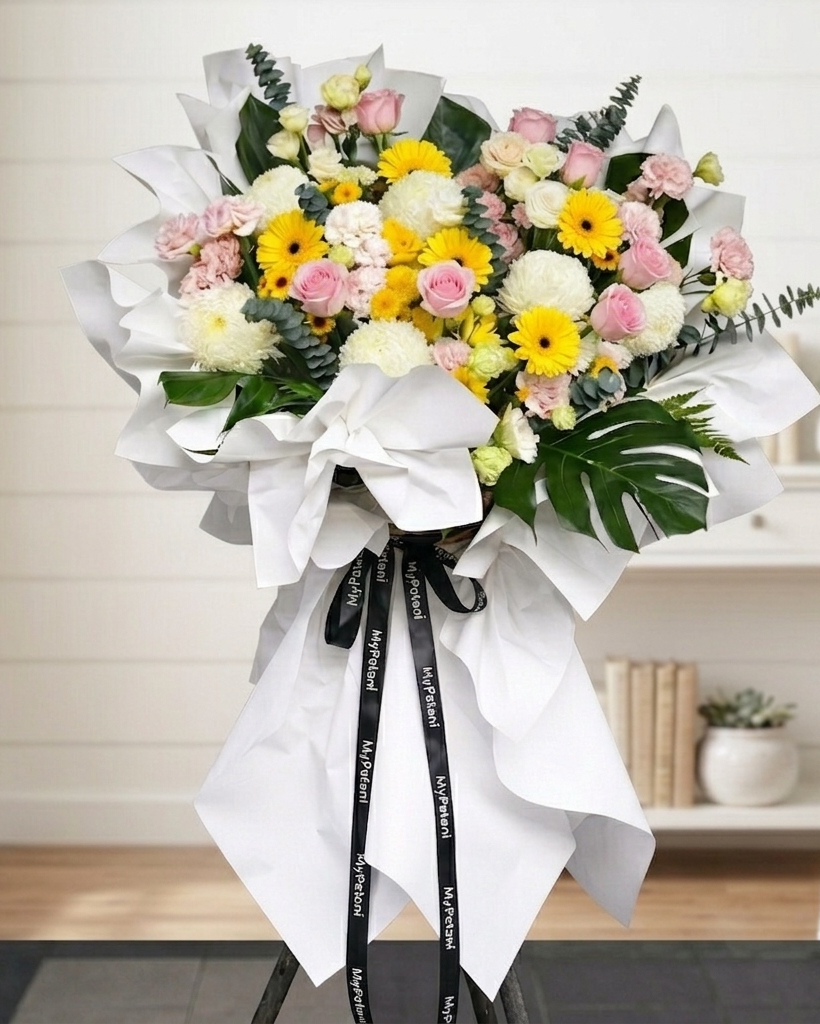 FS017 Eternal Condolences Flower Stand (Available in KL & Selangor Only)