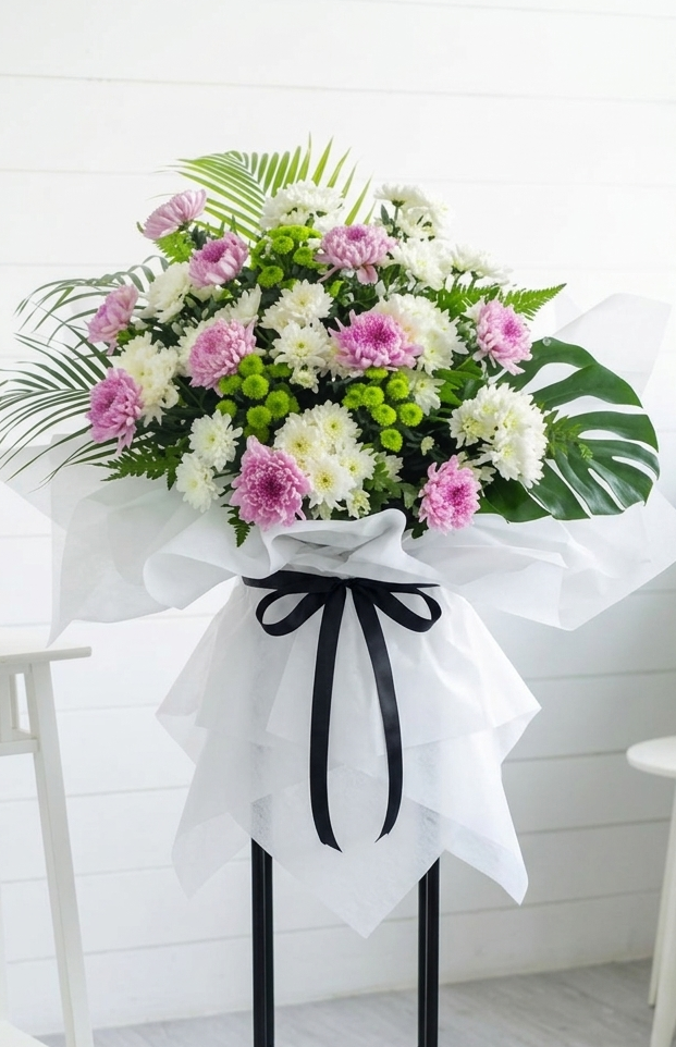 FS020 Eternal Condolences Flower Stand (Available in KL & Selangor Only)