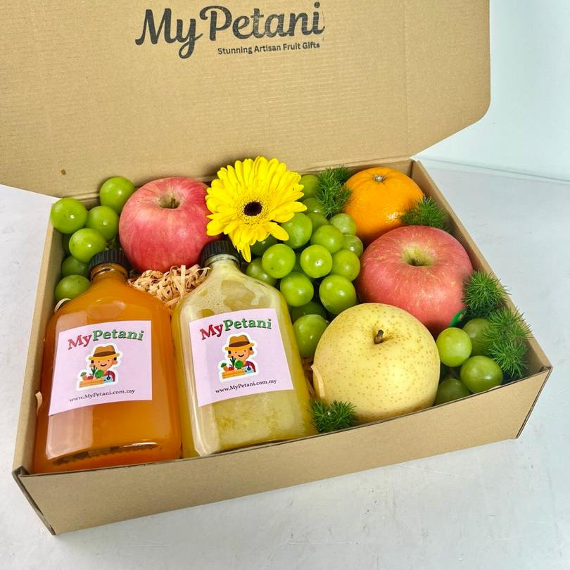 Sunlit Orchard Fruits & Cold-Pressed Juice Box
