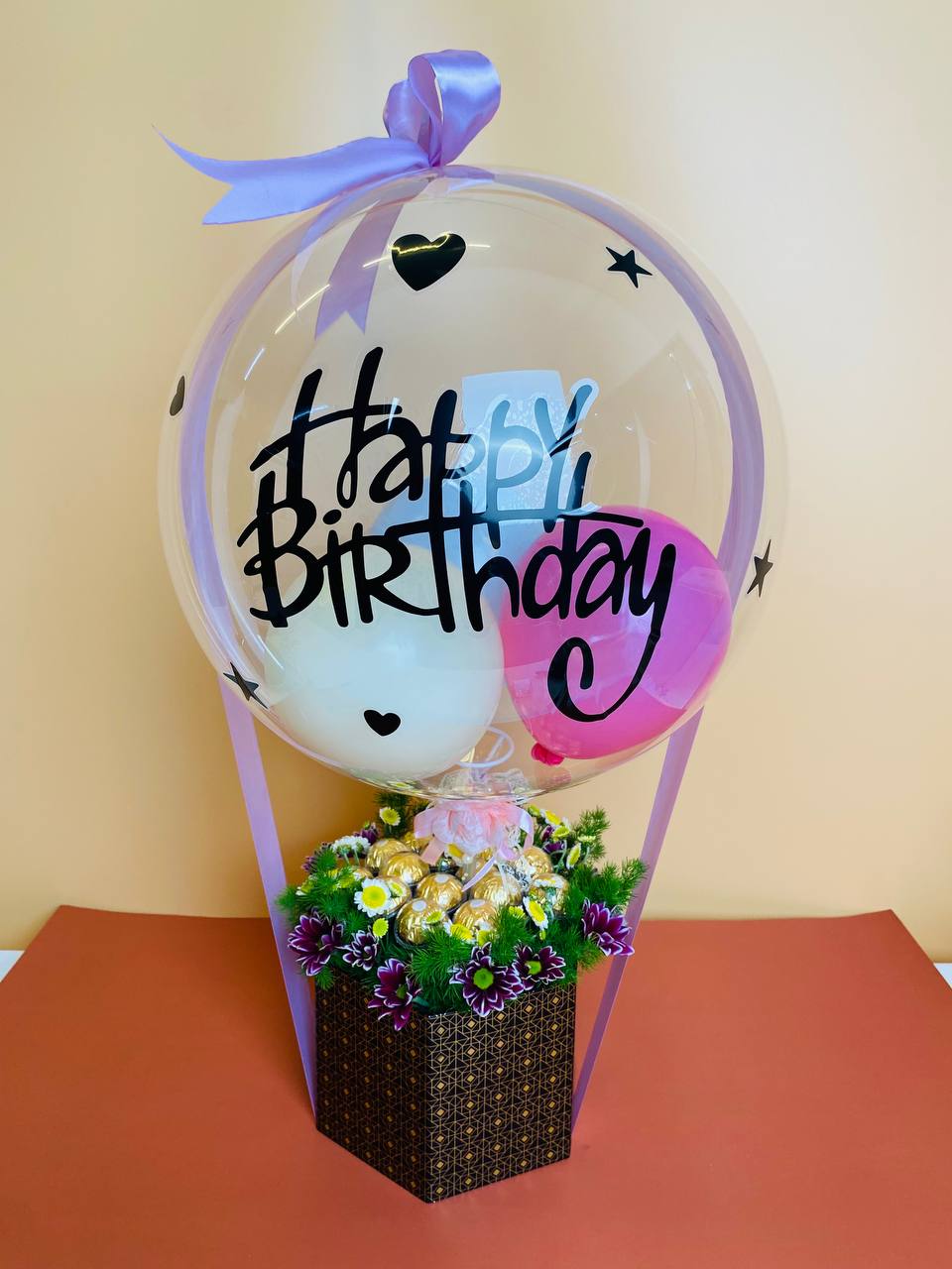 Bobo Balloon Flower + Ferrero Vase (Available in Klang Valley only)