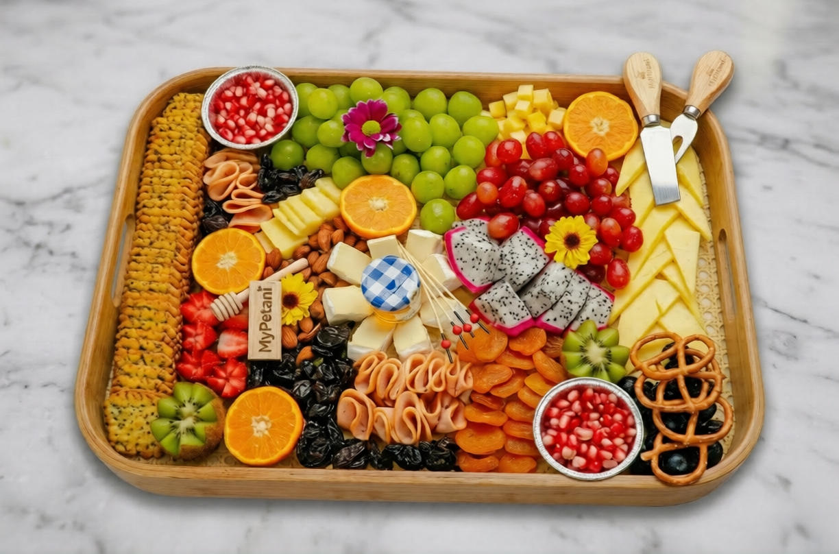 KL Tower Plateau Charcuterie Grazing Cheese Board