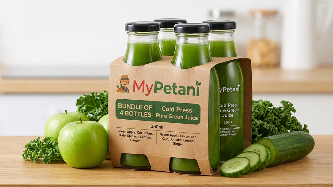 Pure Green Cold Press Juice 250ml (Bundle of 4 or 6 bottles)  [Available in KL & Selangor only]