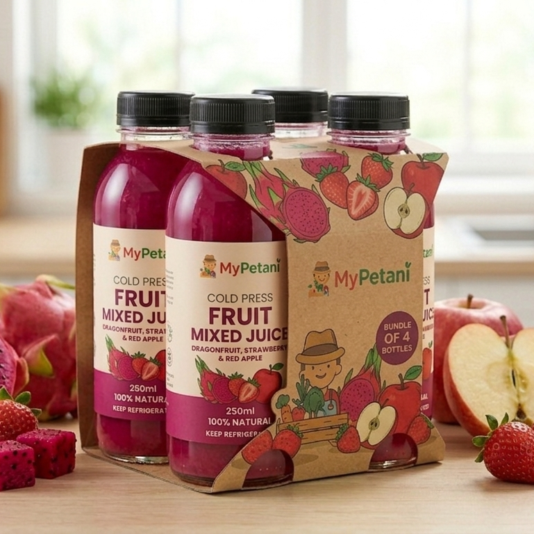 Red Fusion Juice Cold Press Juice 250 (Bundle of 4 or 6 bottles)  [Available in KL & Selangor only]