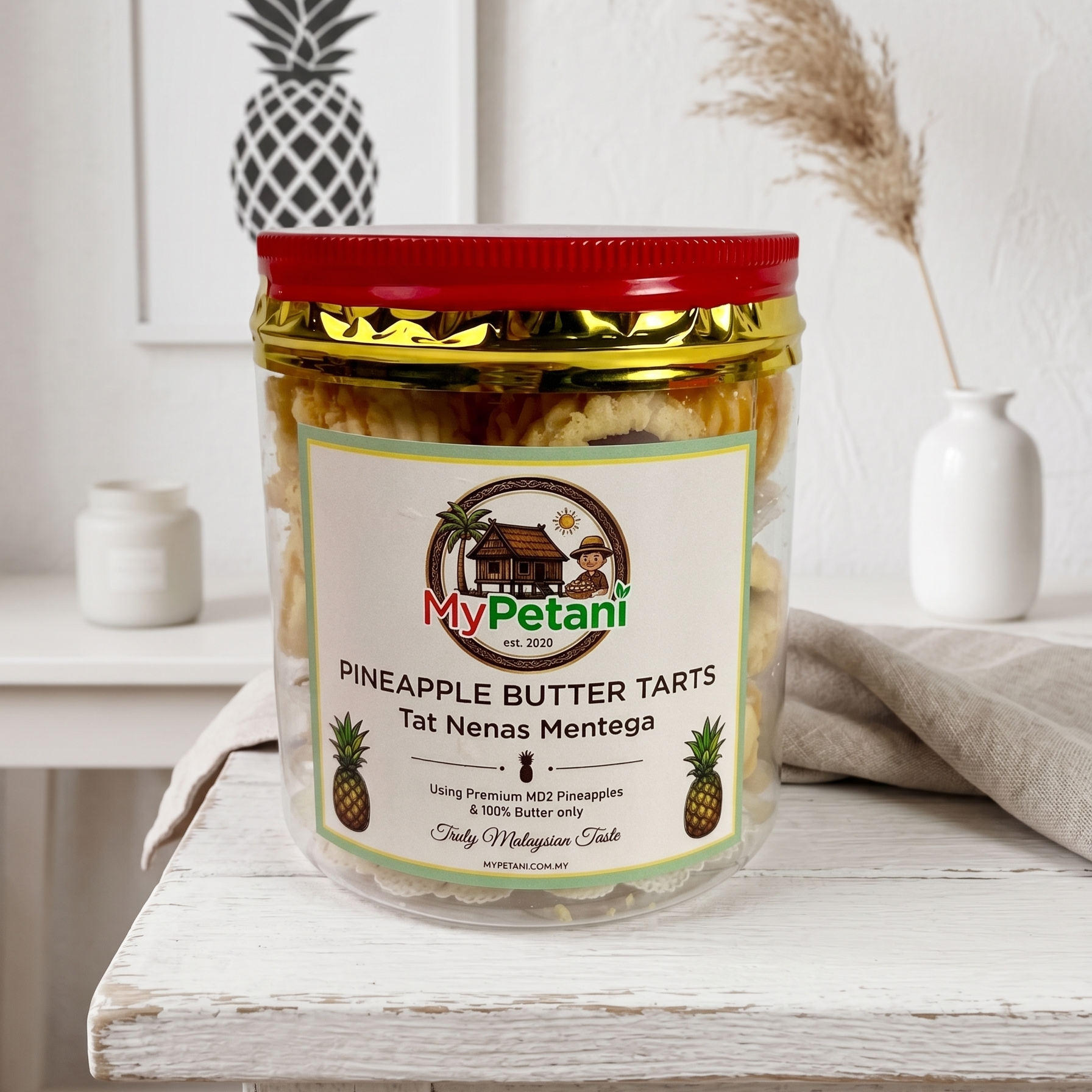 Handcrafted Pineapple Butter Tarts (±330g) [Available in KL & Selangor Only]