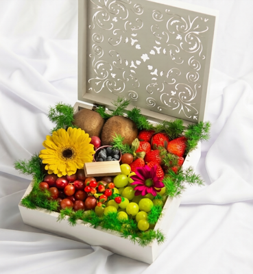 Happiness Solid Wooden Box (With Kiwis)