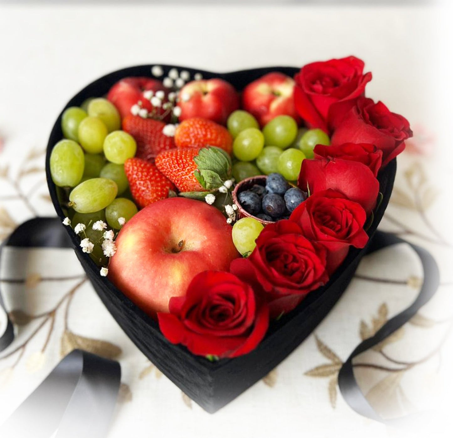 Love Bomb Fruit Box (With Soap Roses)
