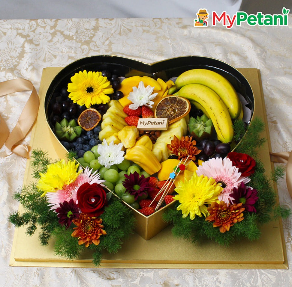 Majestic Fruits & Flowers Gift Box