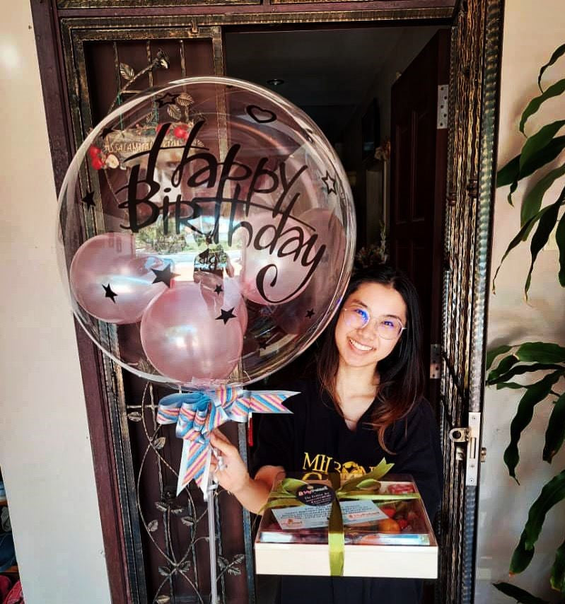 Bobo Deluxe Balloon - Happy Birthday