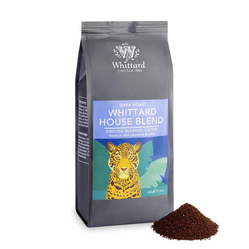Whittard Chelsea Dark Roast House Blend (Ground Blended Coffee) 200g
