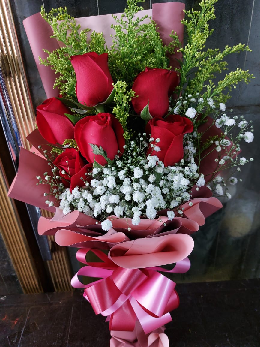 Red Roses Bouquet (6 stalk)