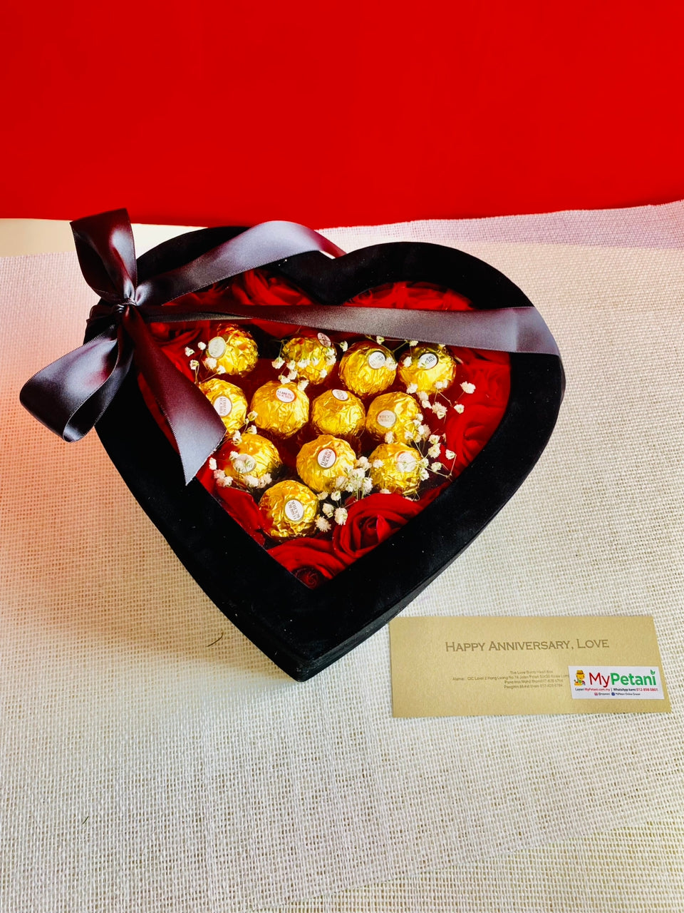 The Love Bomb Ferrero Box (With Soap Roses - Available in KL & Selangor only)